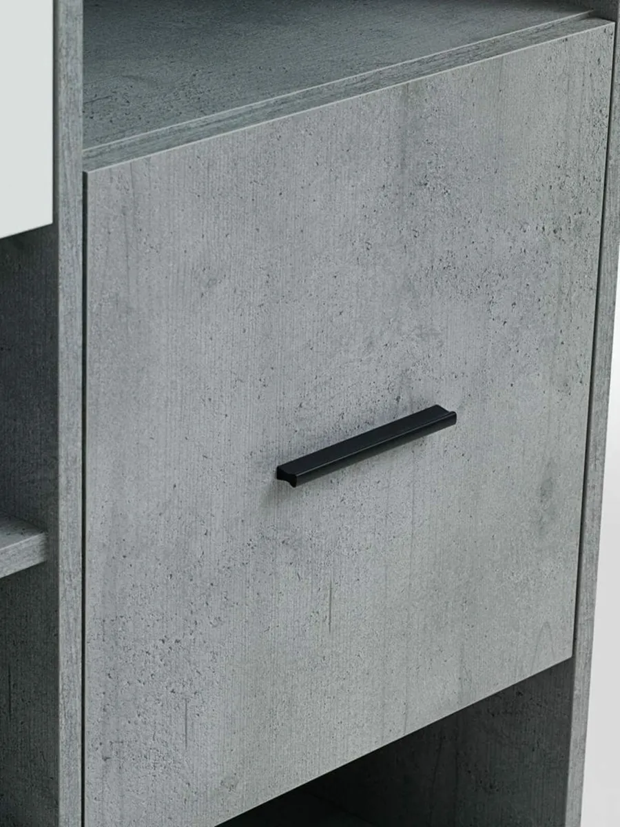 BILLUND
Bookcase BILLUND 3 doors 3 shelves concret - Image 4