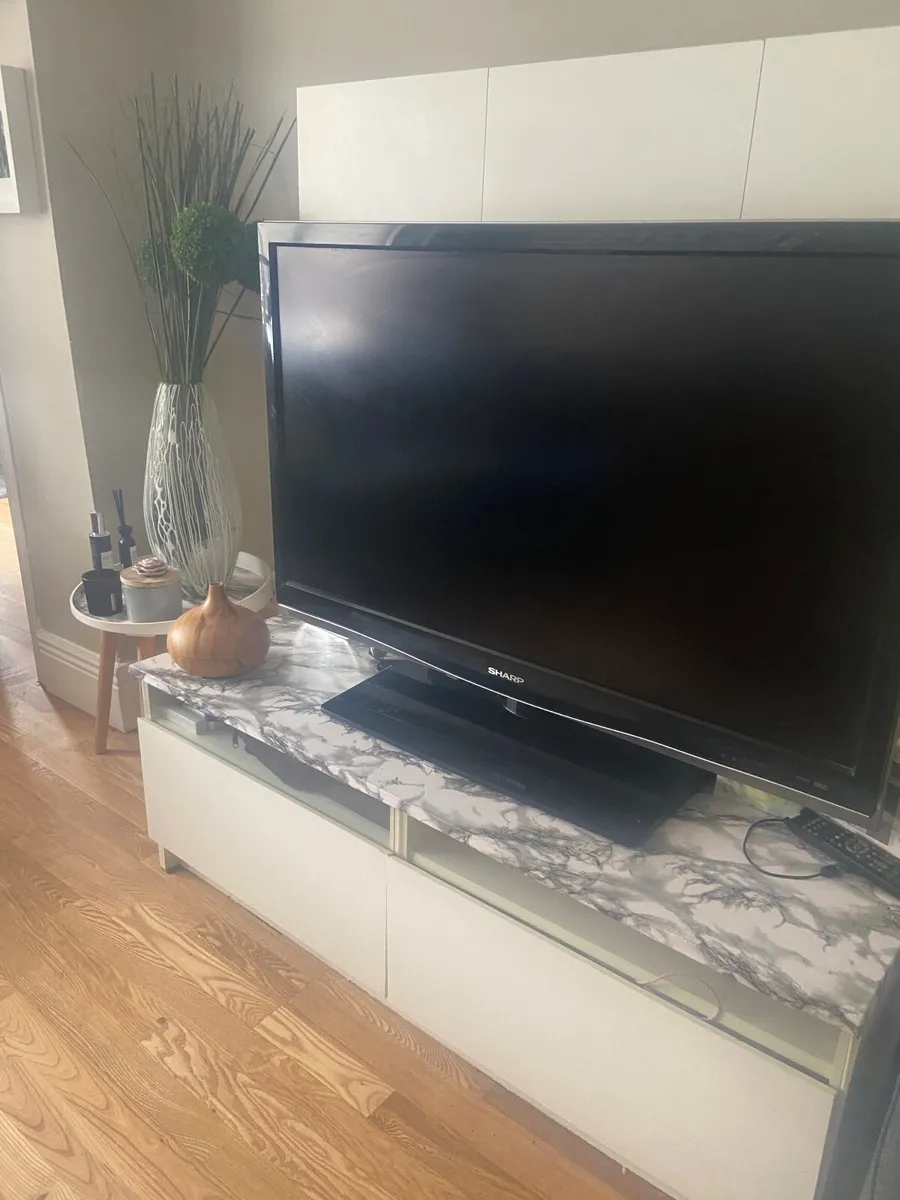 Tv unit  with back. board and storage - Image 1
