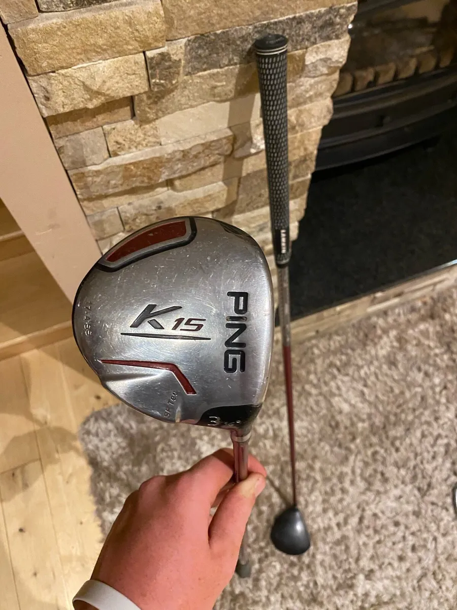 Ping k15 3 and 5 wood with lamkin jumbo grip - Image 1