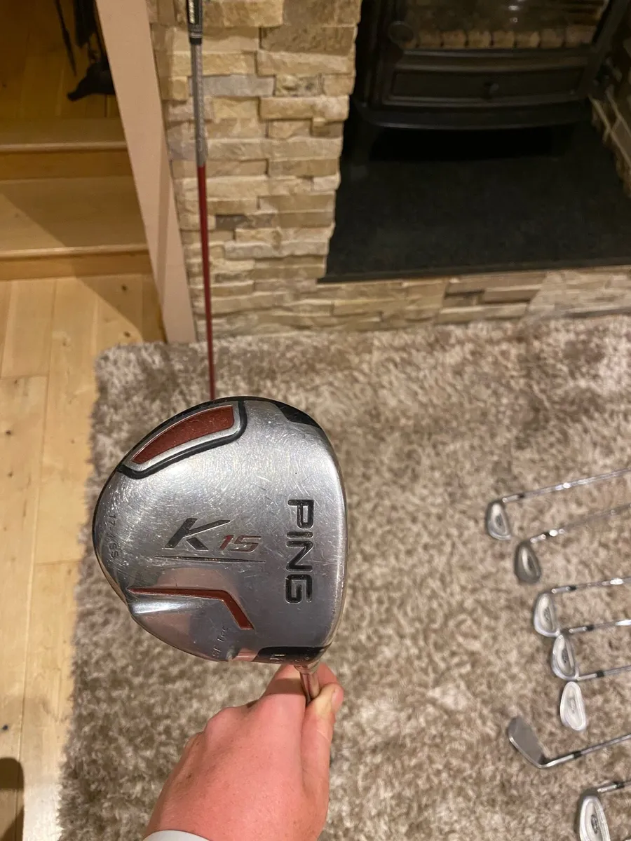 Ping k15 3 and 5 wood with lamkin jumbo grip - Image 3