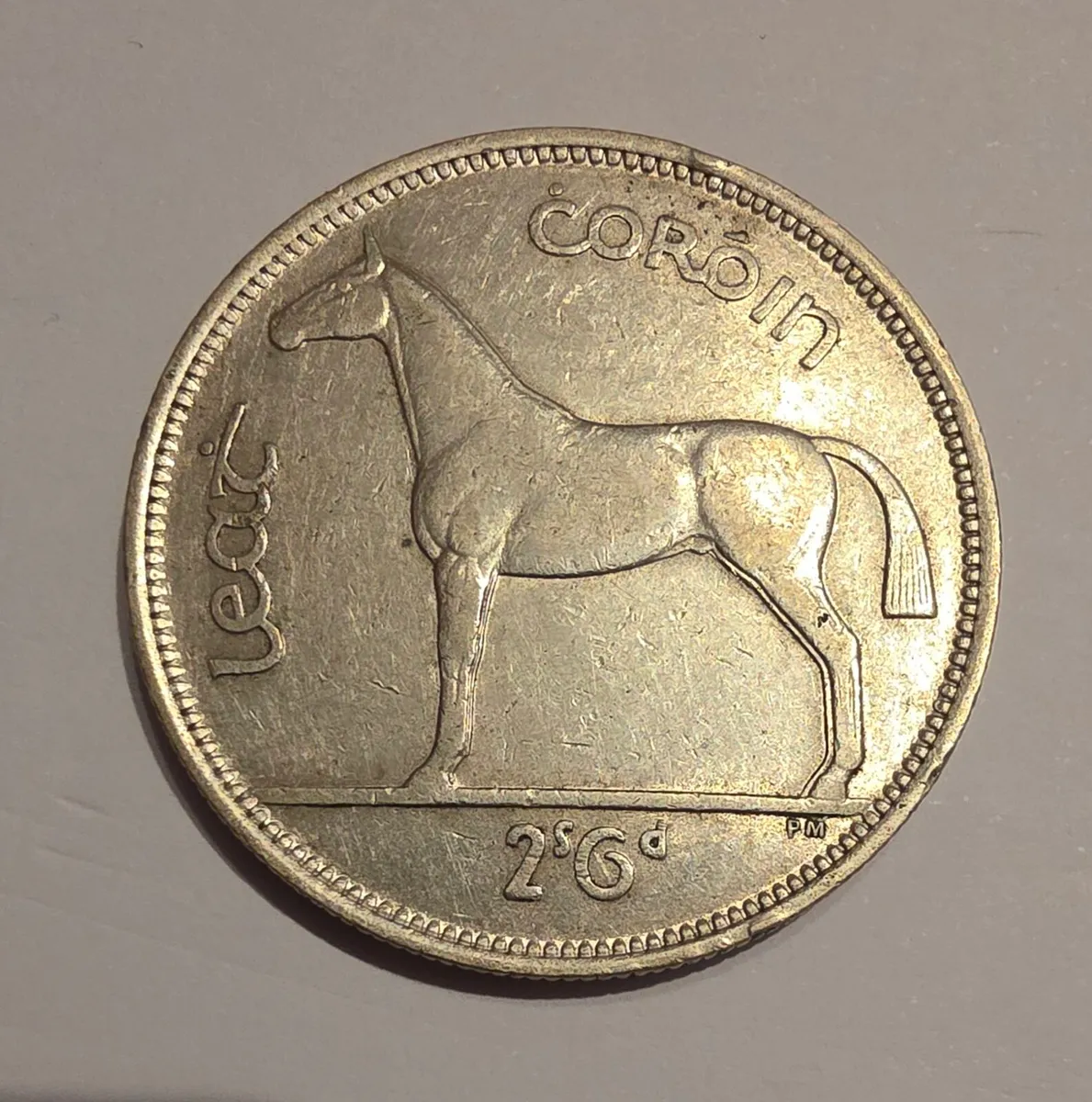 1939 irish silver half crown - Image 1