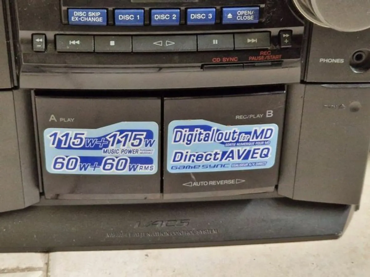 Sony Hifi Stereo System Model No. HCD-RG30 - Image 4