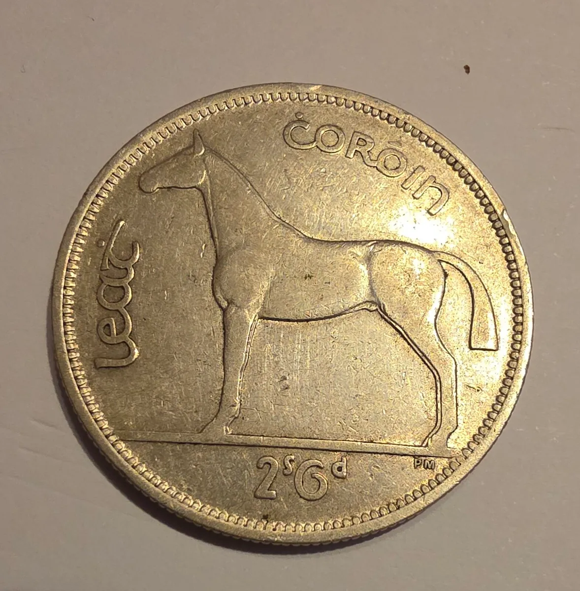 1939 irish silver half crown - Image 1