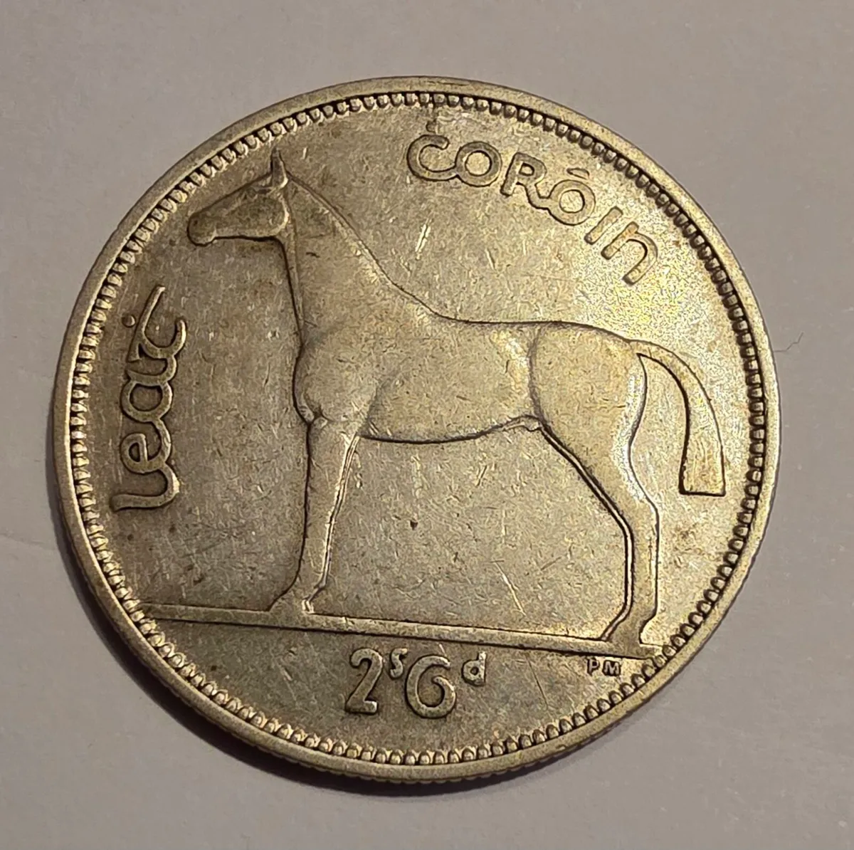 1940 irish silver half crown - Image 1