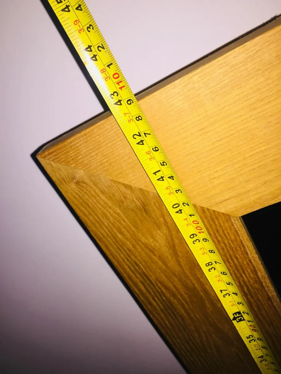 Solid oak wall mirror - 43 x 31'' - Image 4