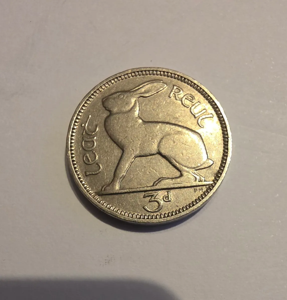 1939 irish three pence - Image 1