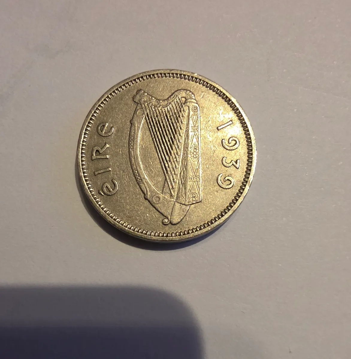 1939 irish three pence - Image 2
