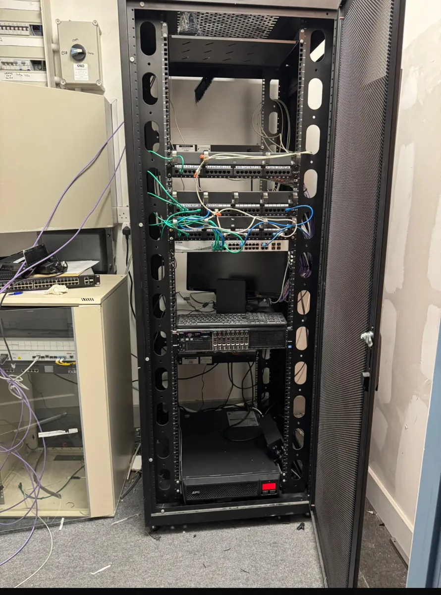 2 x Server Racks (used) - 1x42 unit & 1x29 unit - Image 1