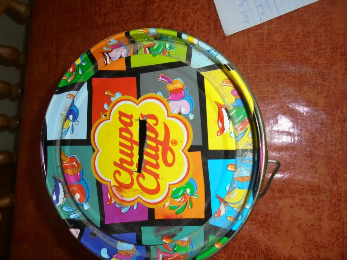 Chupa Chups Tin Money Box for Sale - Image 2
