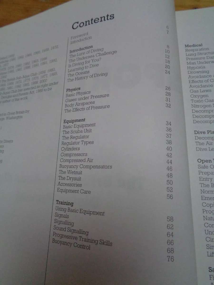 Sport Diving Manual Book for Sale - Image 3