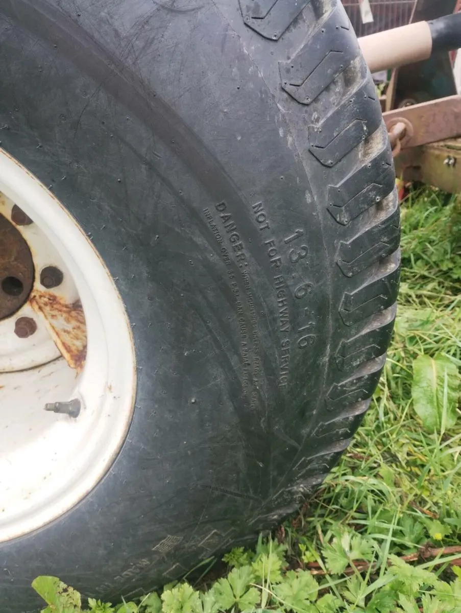 Compact Tractor Rear Grass wheels - Image 2