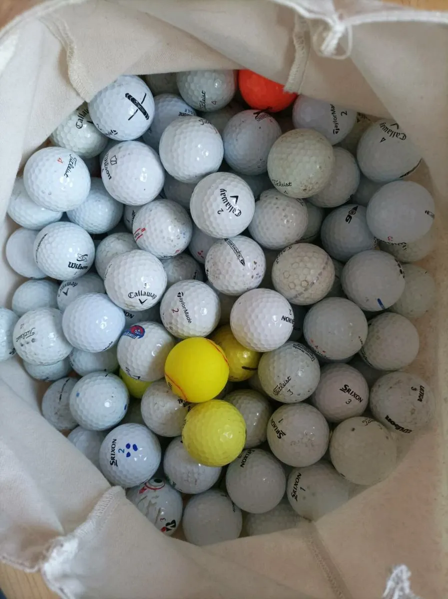 Over 160 used golf balls - Image 1