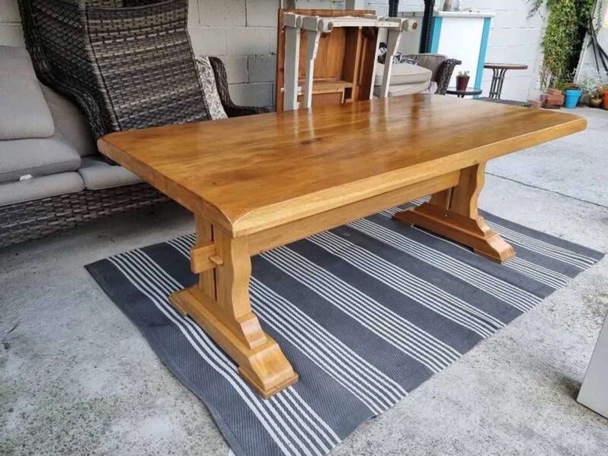 solid wood table - Image 1