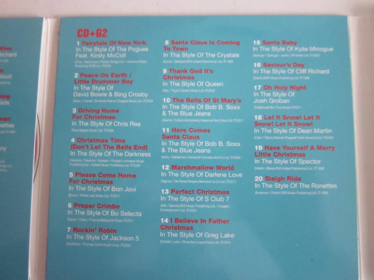 100 HitsPresents Christmas AudioCD Box Set Karoake - Image 4
