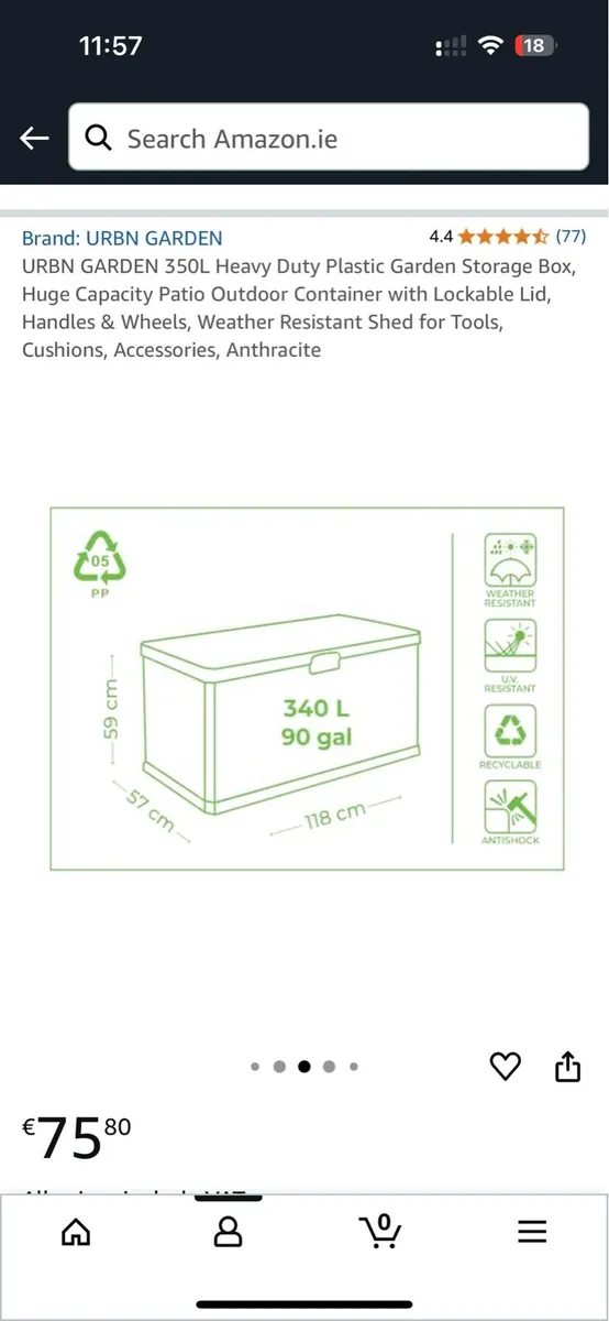 New storage box, never used, still in packaging - Image 4