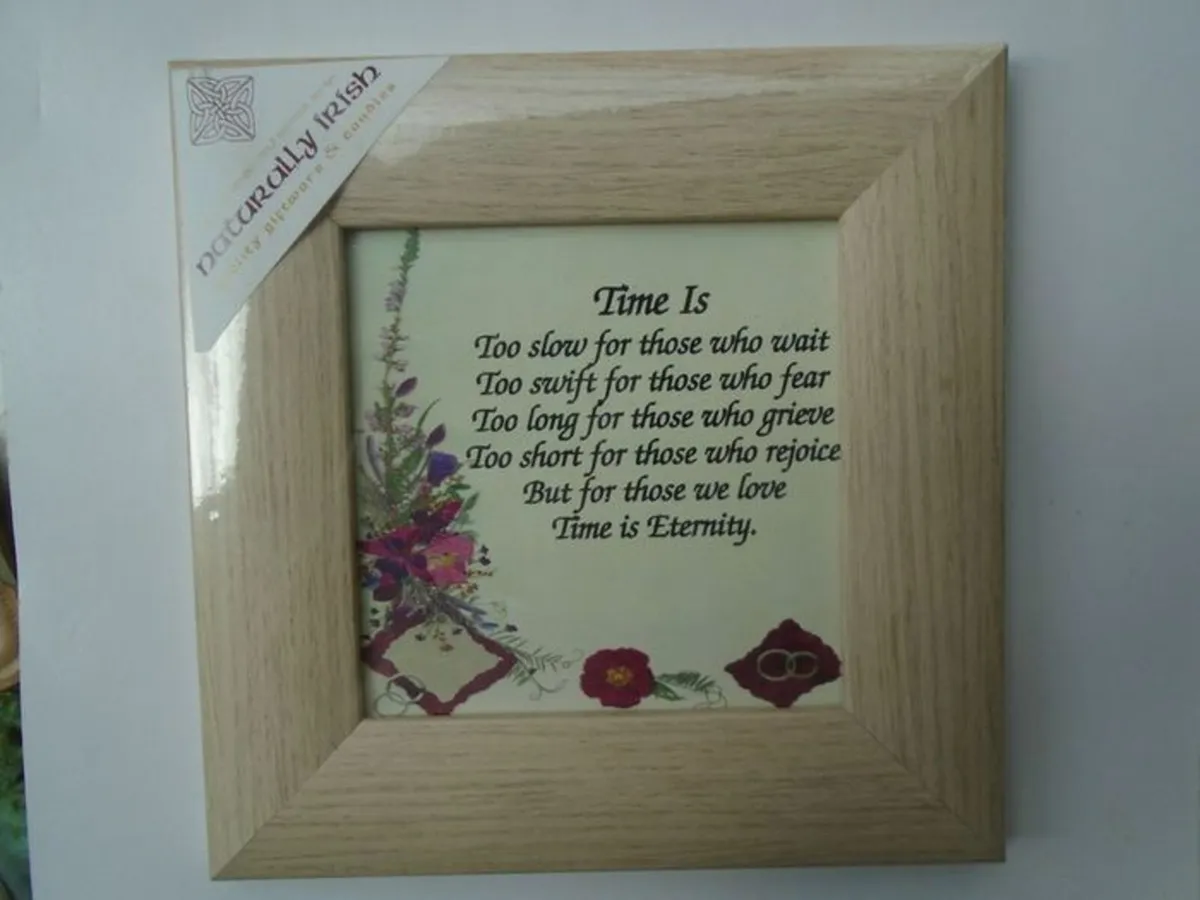 Time is ,,Frame, Home decor ,Gift.Picture - Image 1