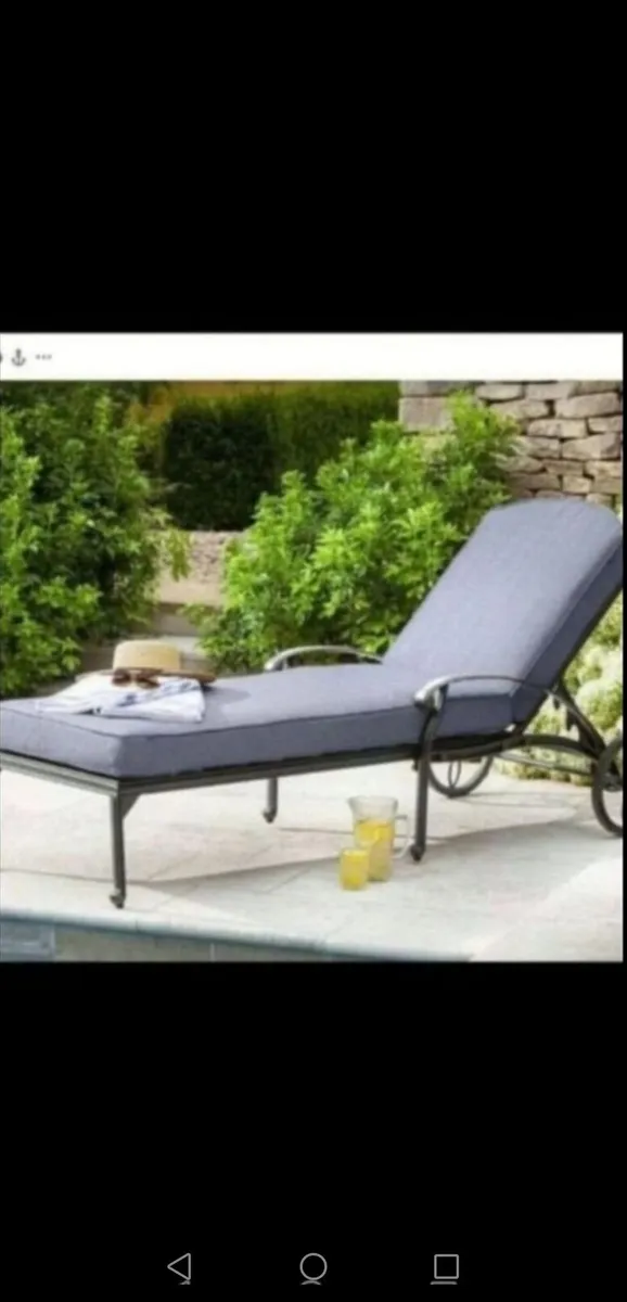 **SALE**Hartman Antique Grey Cast Alum  Lounger - Image 2
