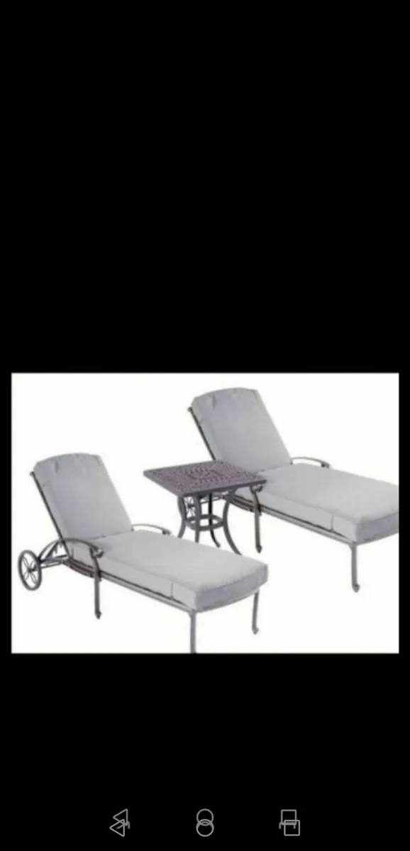**SALE**Hartman Antique Grey Cast Alum  Lounger - Image 3