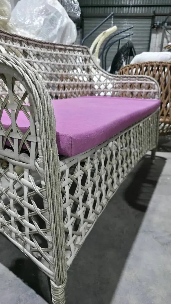 Garden furniture set 6-Piece Wicker - Image 4