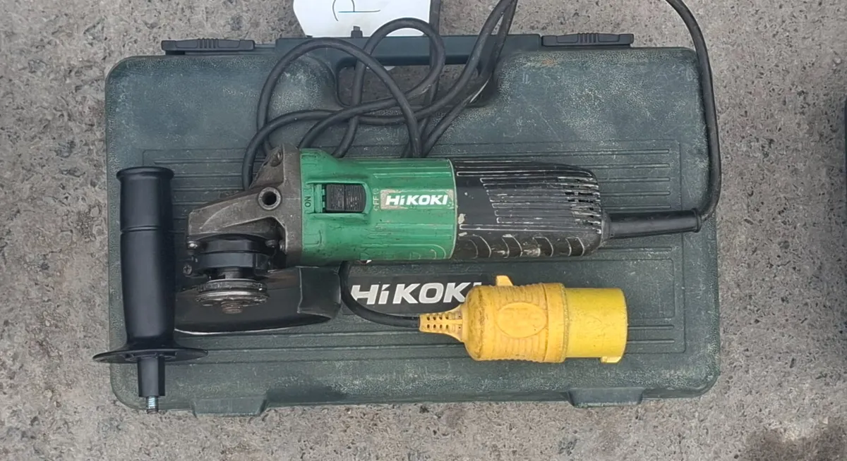 Hikoki 110 Volt Angle Grinder - Image 4