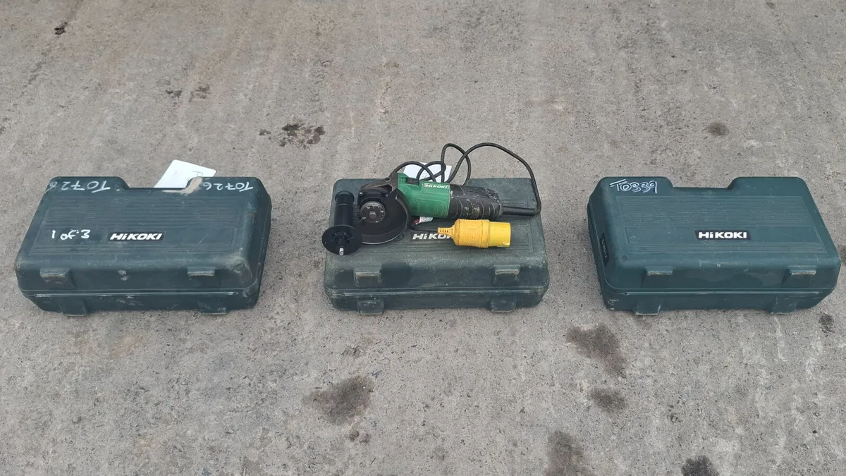 Hikoki 110 Volt Angle Grinder - Image 3