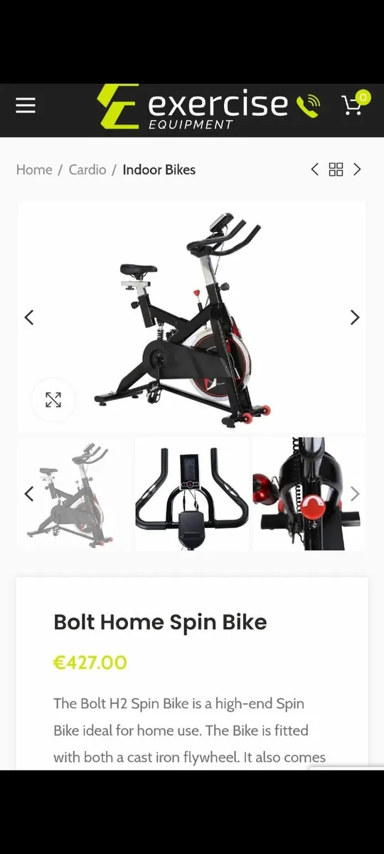 Bolt home spin bike and with LCD screen - Image 4