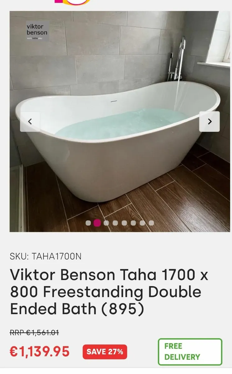 Bathtub Victor Benson Freestanding Bath