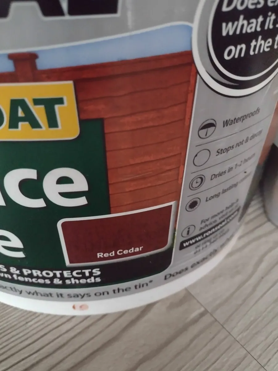 Unopened 12lt Ronseal fence life - Image 2