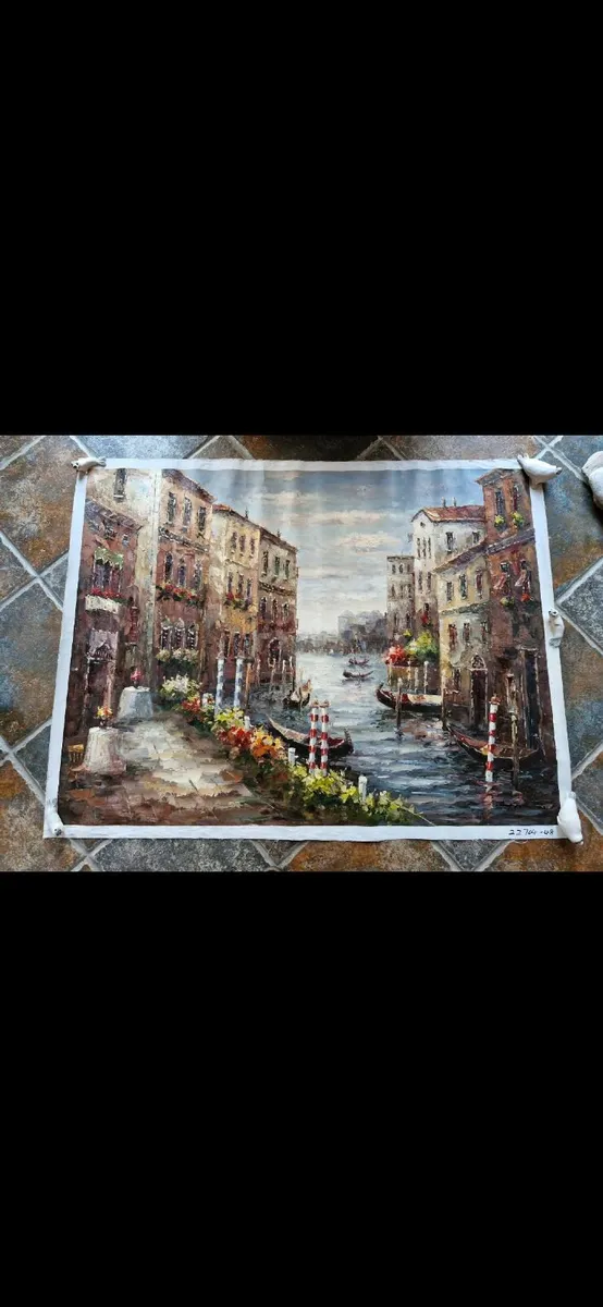 Painting - oil on canvas - signed - Image 1