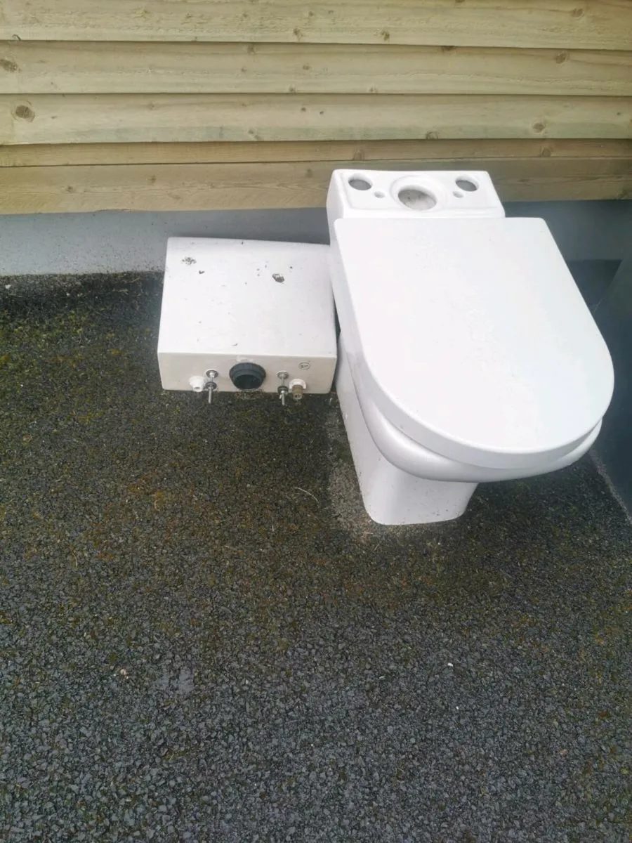 Tiolet seat and shower door - Image 1