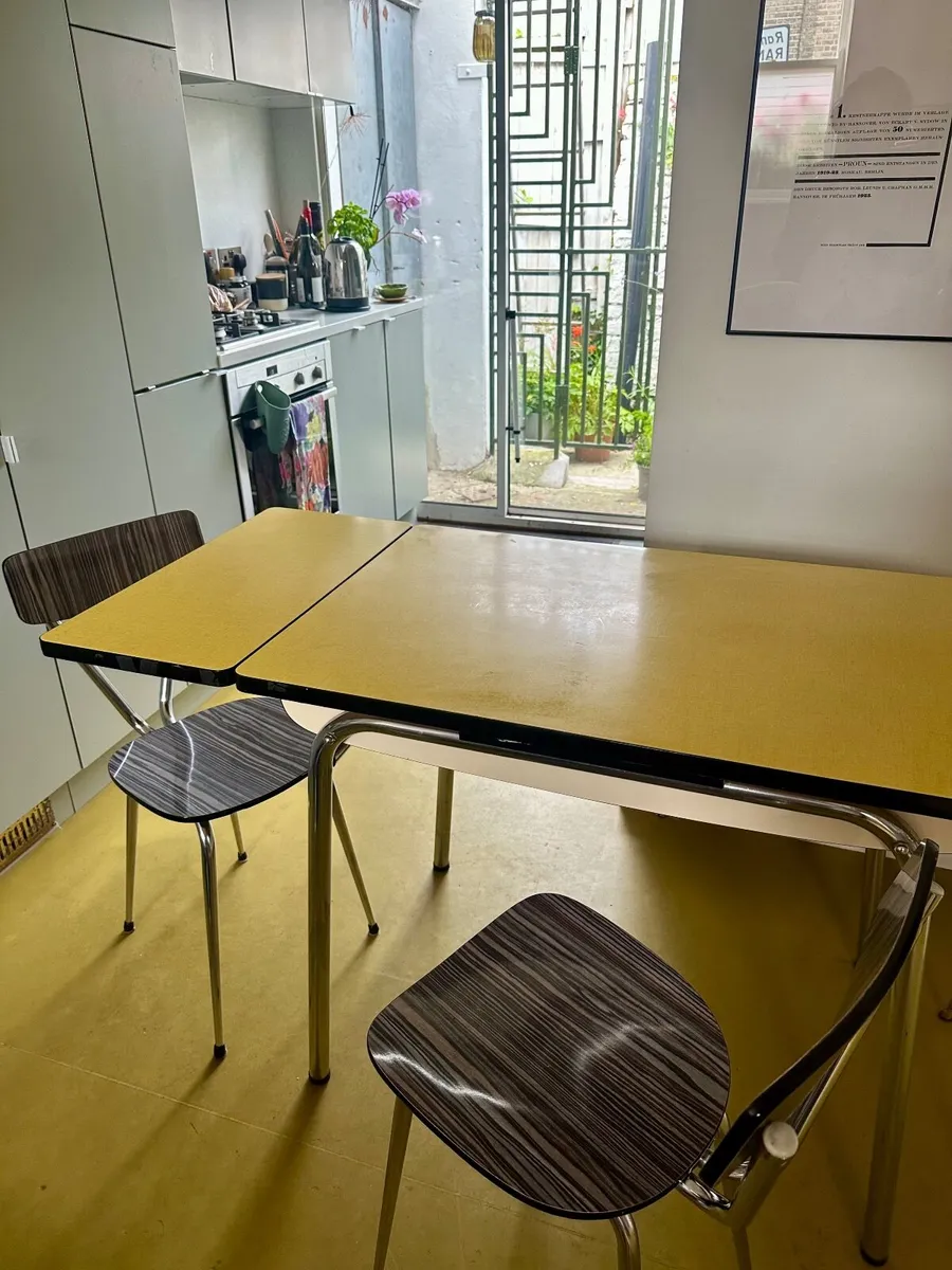 1960s kitchen table and chairs - Image 4