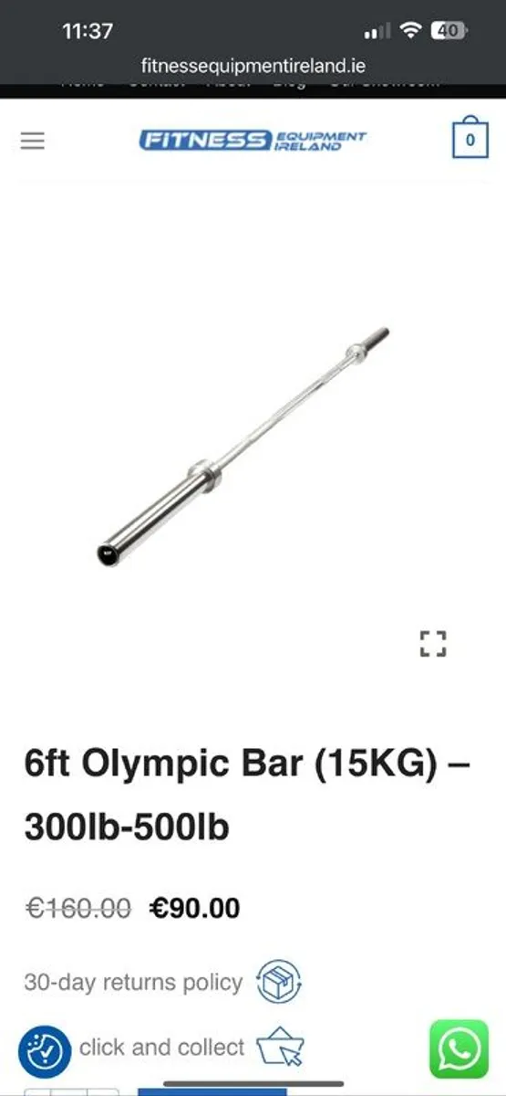 Olympic bar - 6ft