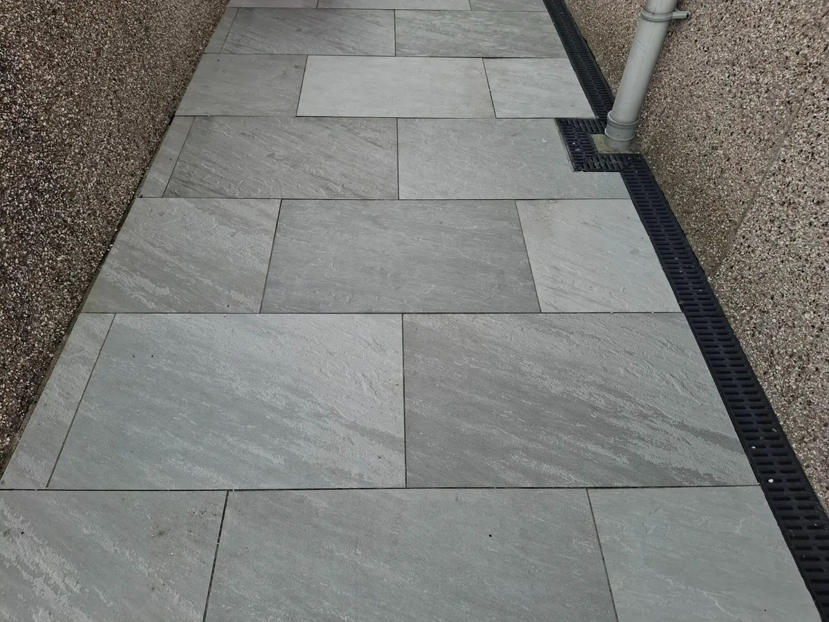 Patio Tiles - Grey Indian Porcelain - Image 2
