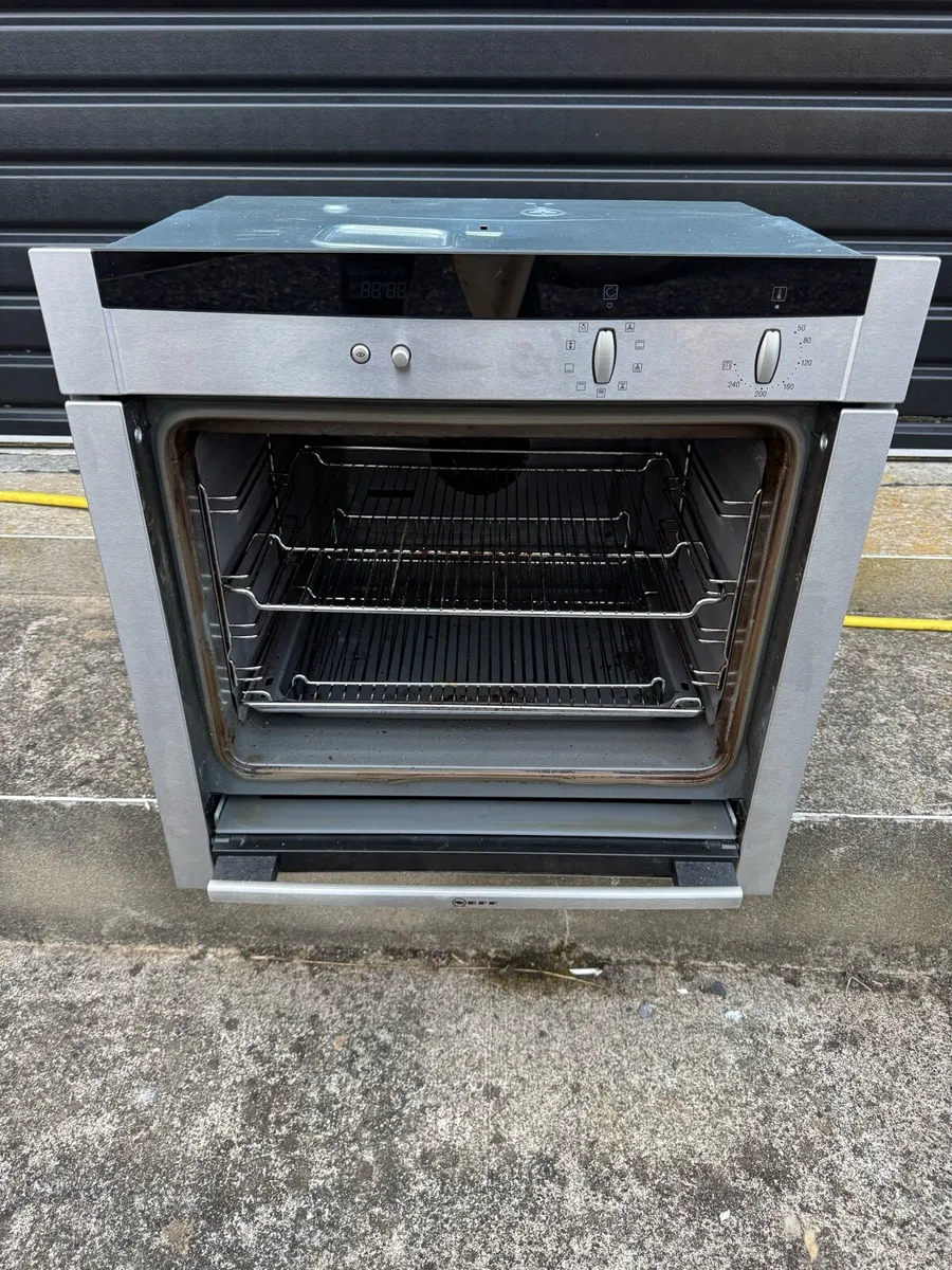 Neff oven with slide and hide door - Image 2