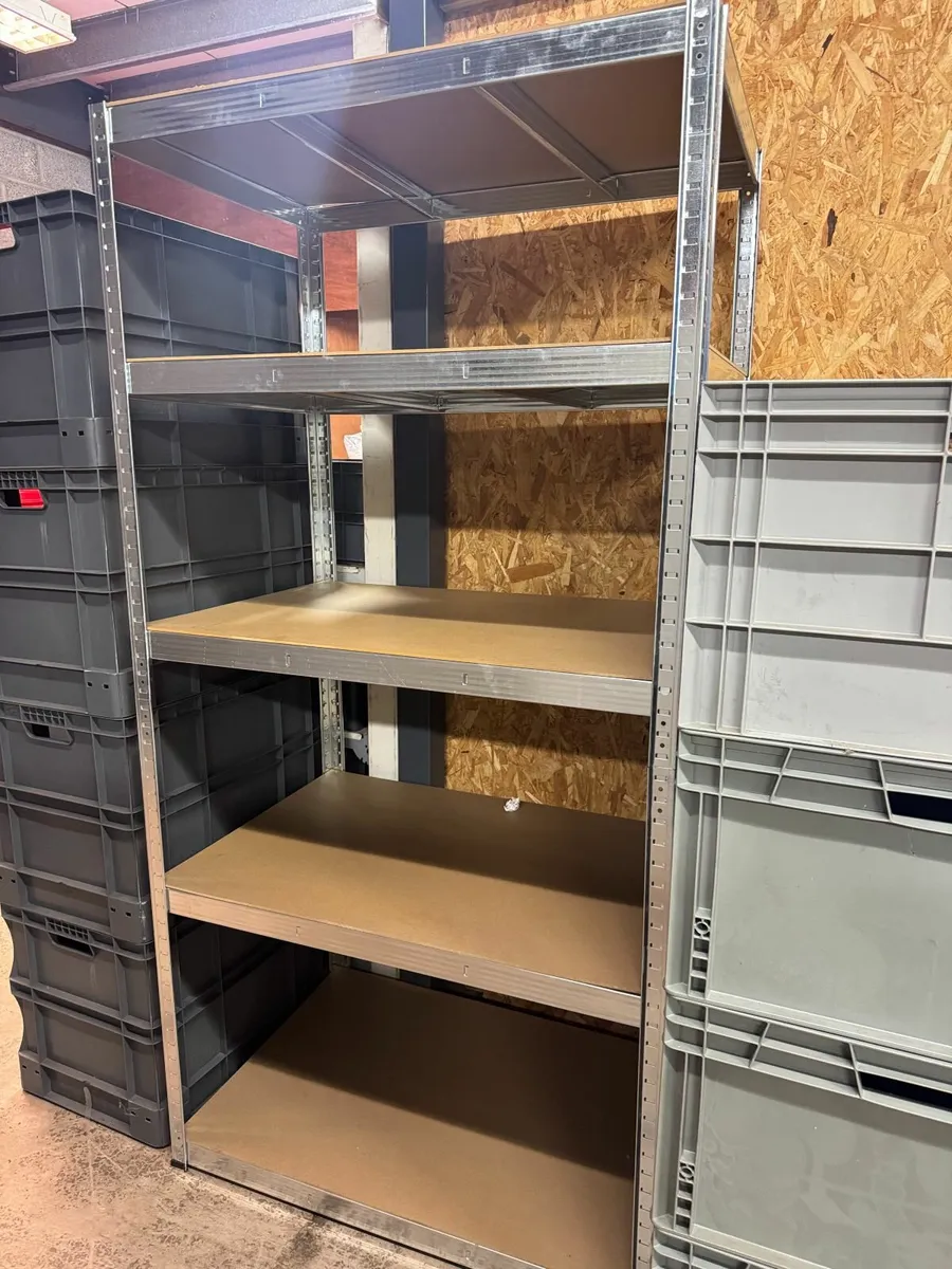 4 teir galvanised shelving - Image 1