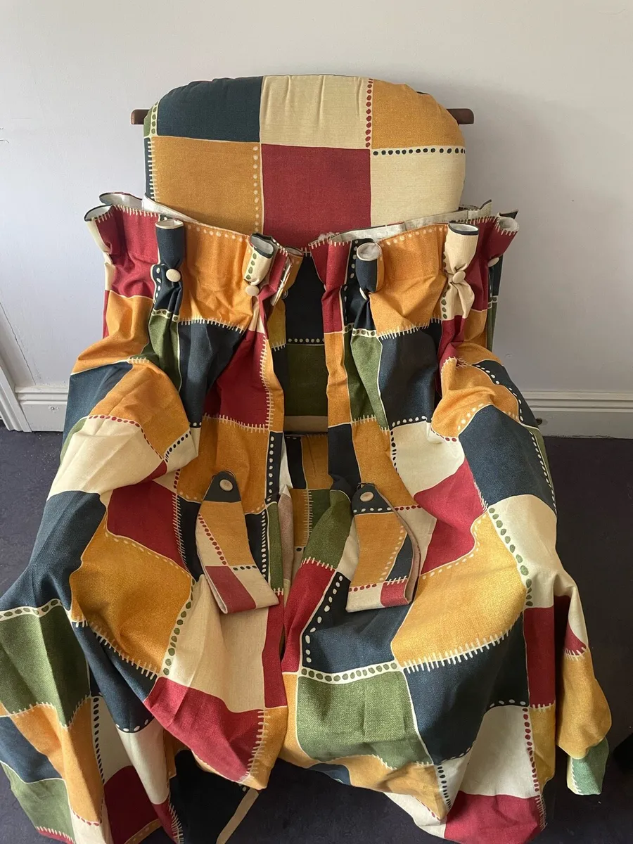 Rocking Chair + Curtains Bundle - Good for Nursery - Image 2