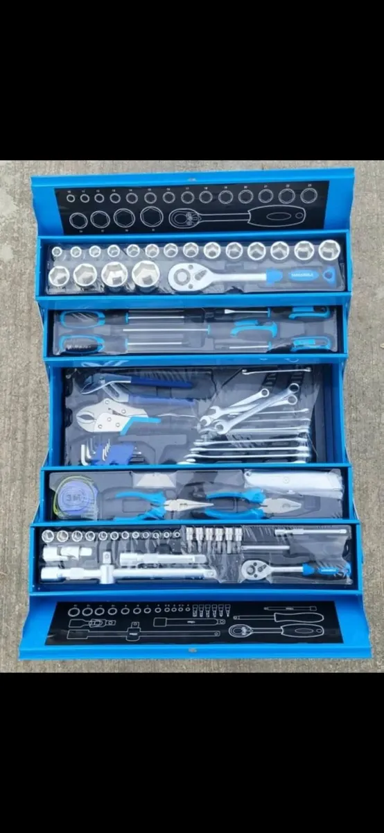 85PC Cantilever Tool Metal Box With Tools – 1/4″ & - Image 2
