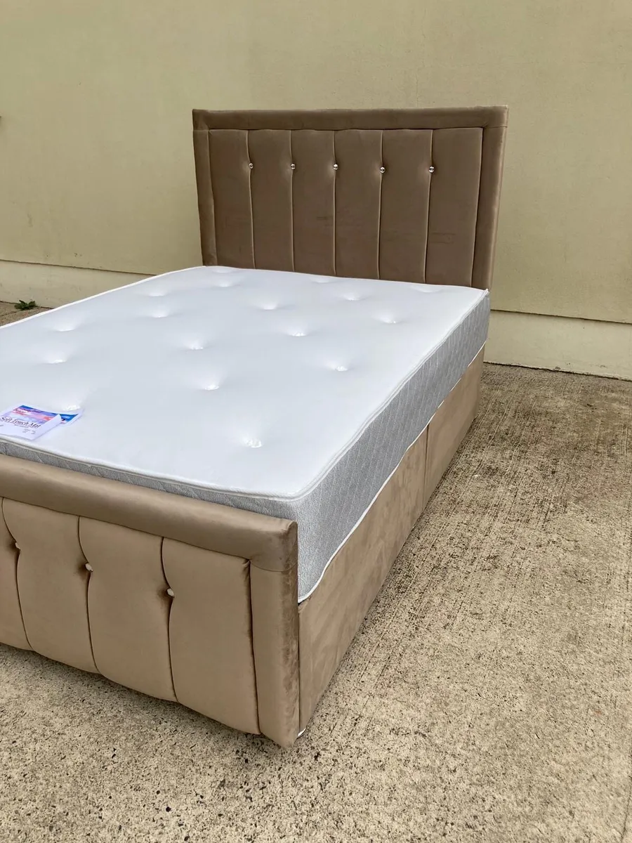 Bumper sandy divan beds and mattress - Image 1