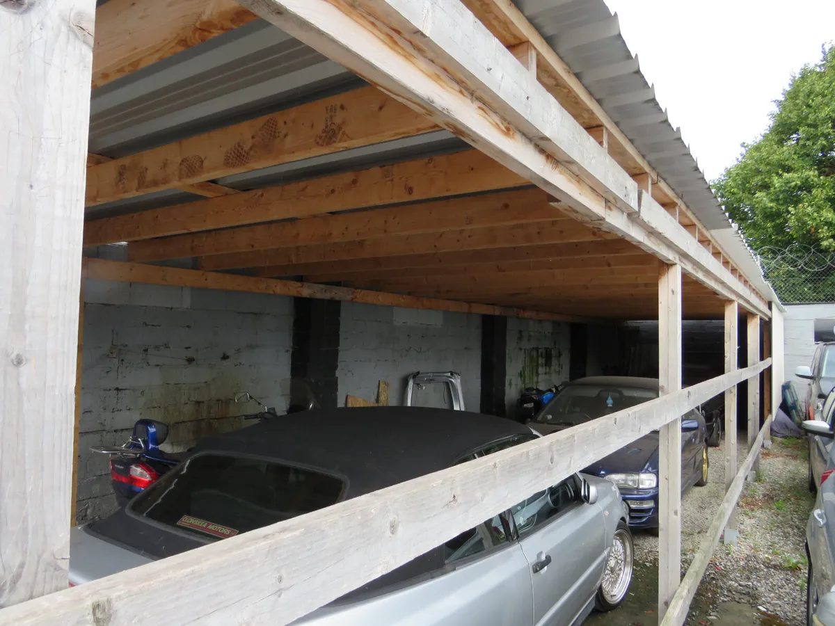 CAR PORT 50 FOOT LONG STEEL - Image 4