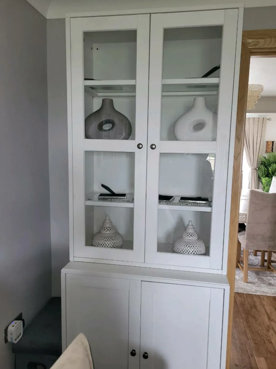 2 havsta white wash cabinets - Image 1
