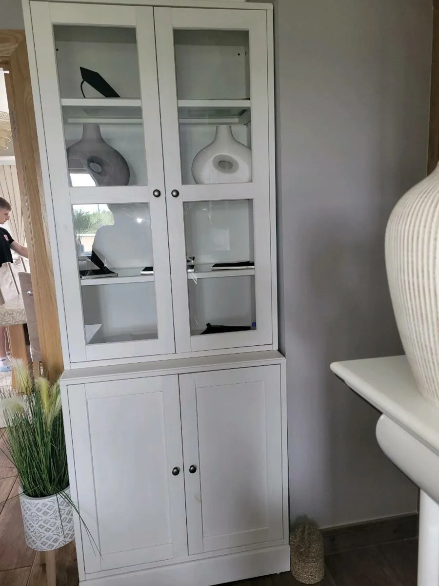 2 havsta white wash cabinets - Image 2