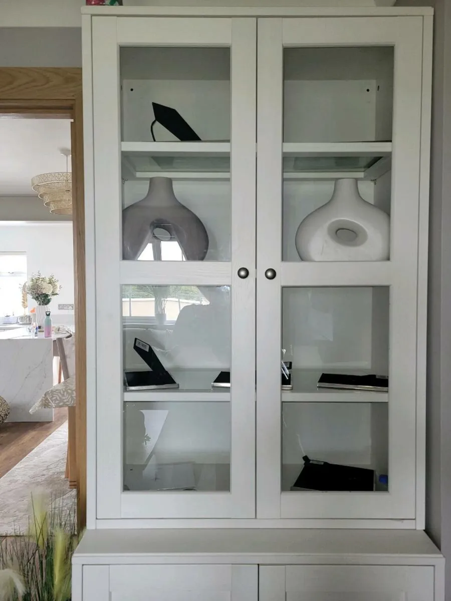 2 havsta white wash cabinets - Image 3