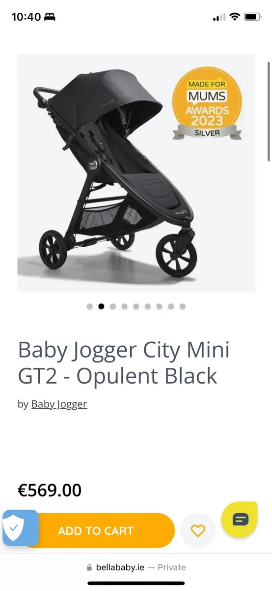 Baby Jogget City mini GT2 & Cot - Image 4