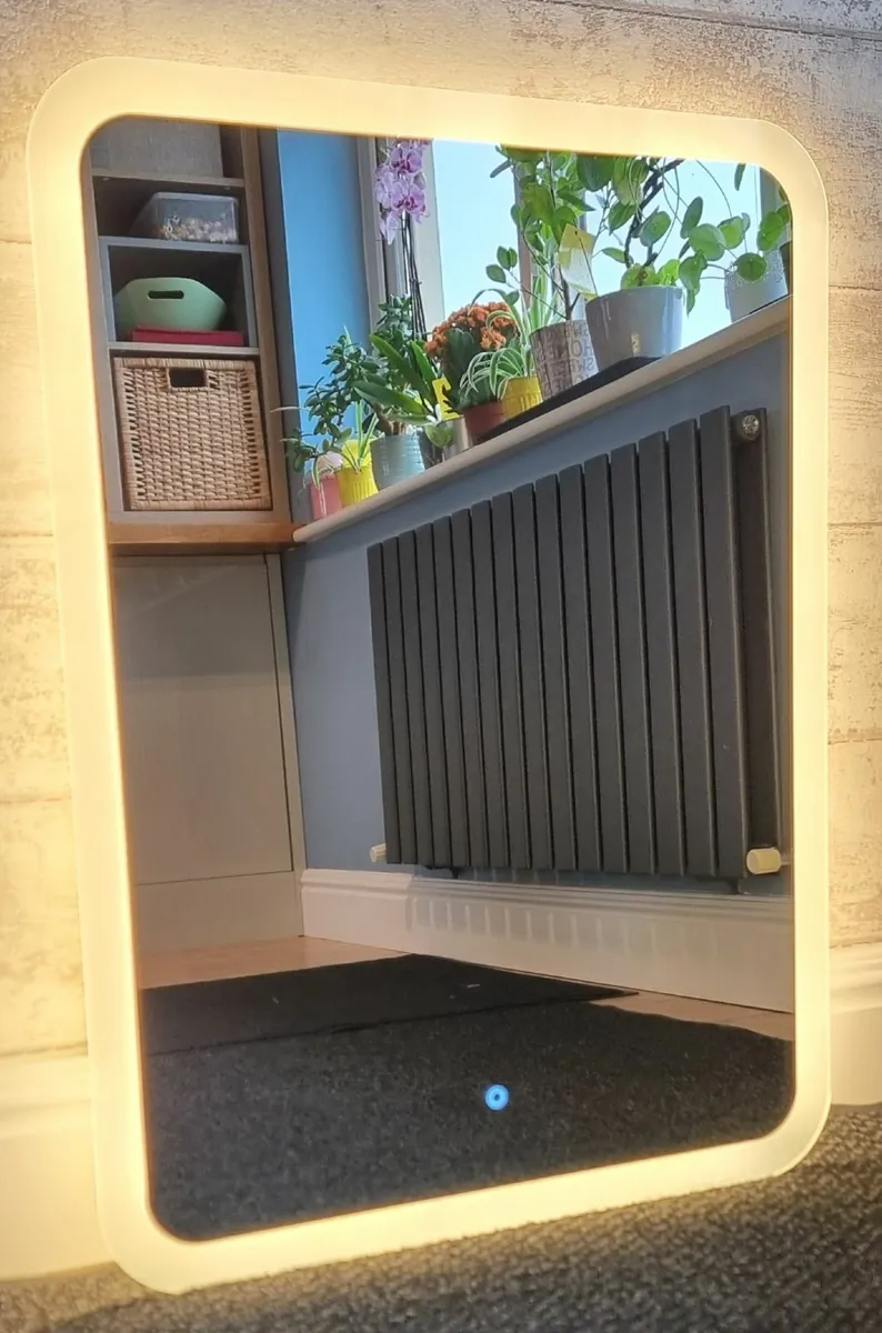 LED Bathroom Mirror Demister Antifog Bright - Image 1