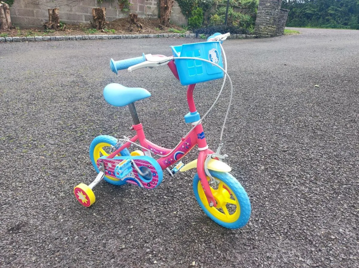 Peppa Pig 12" Bike - Image 1