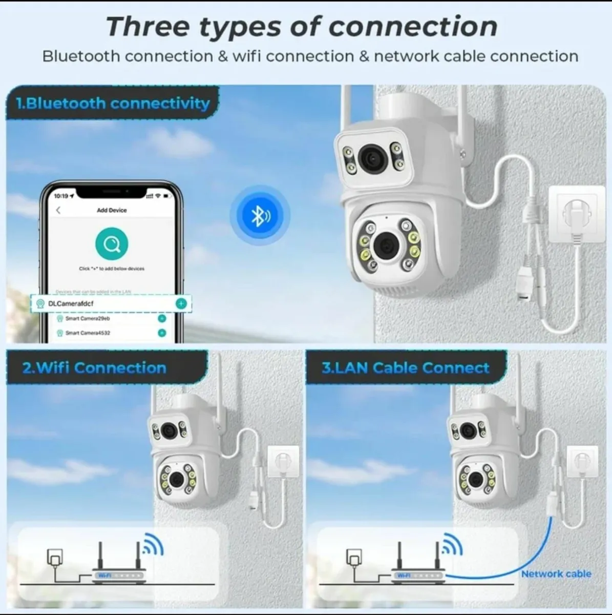 8MP 4K WiFi Dual Lens PTZ Outdoor Security Camera - Image 4