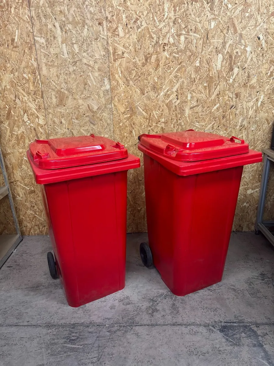 2x brand new wheelie bins 240L - Image 1