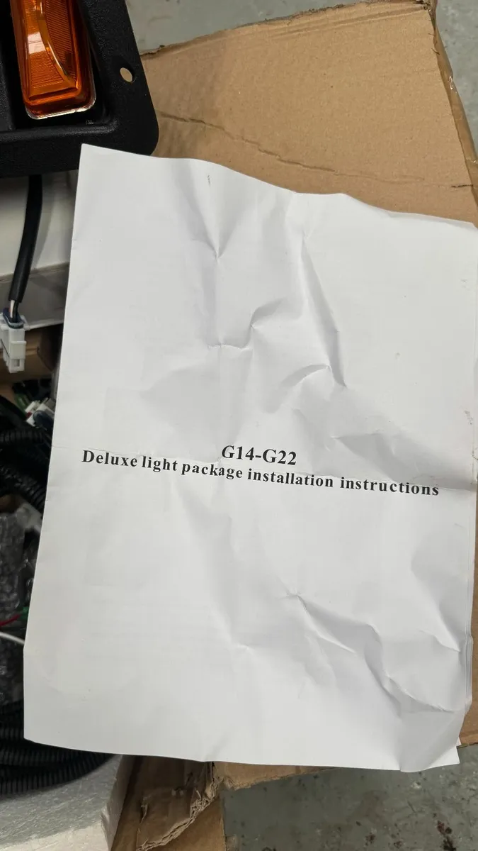 Yamaha Golf Buggy G14 - G22 Light Kit - NEW - Image 4