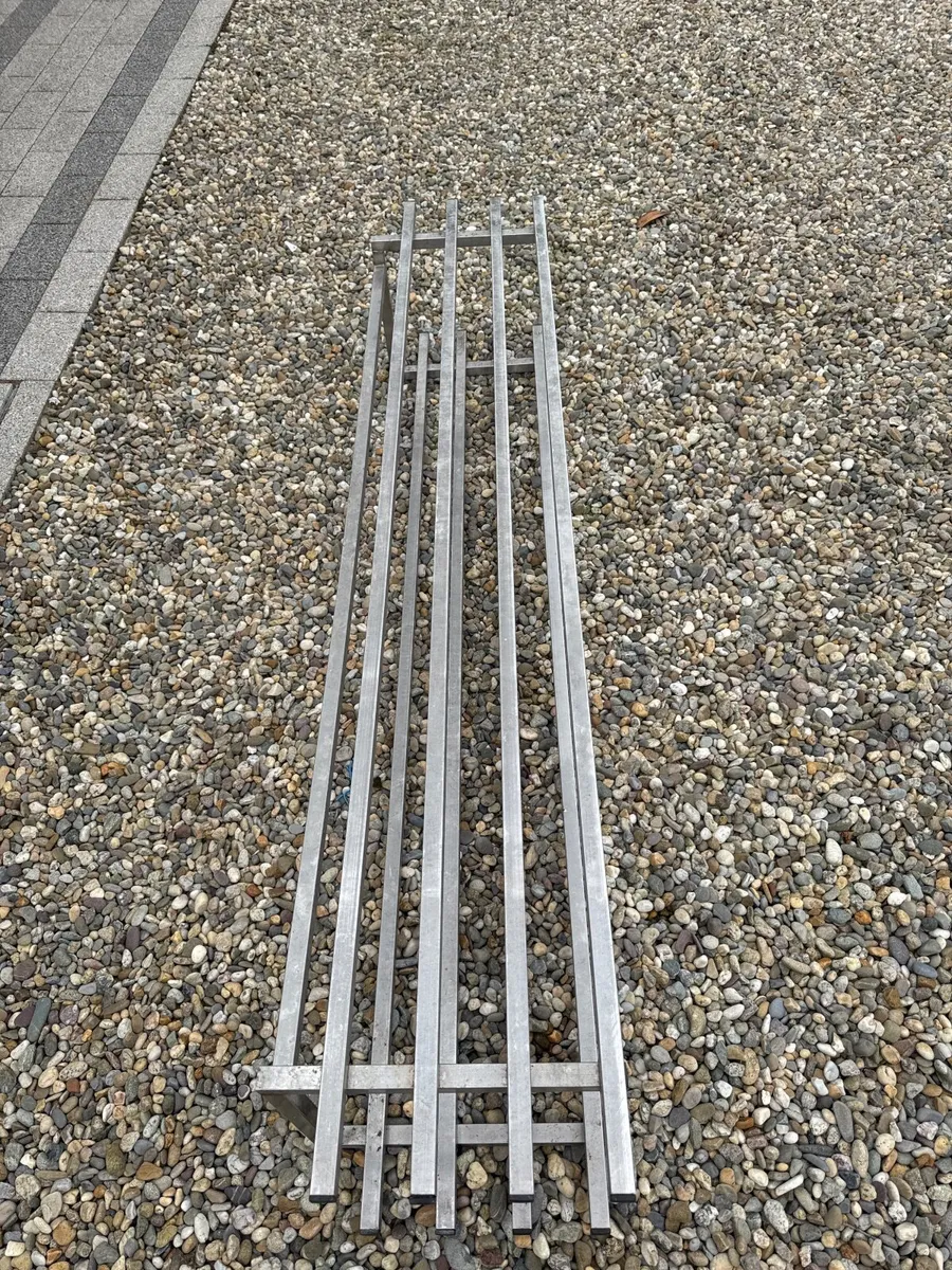 3 stainless steel wall mounted racks - Image 2