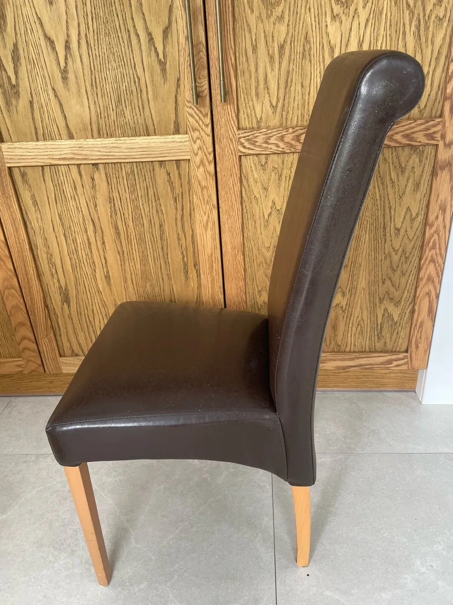 Leather Dining chairs - Image 2